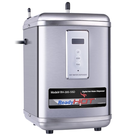 Ready Hot Instant Hot Water Dispenser System, 2.5 Quarts Digital Display Tank  Only, Stainless Steel 40-RH-300-SSD | Zoro