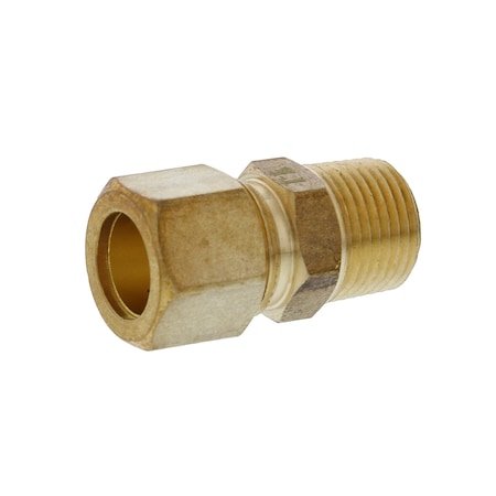 Jones Connector Jones Stephens 1/2in. x 3/8in. Brass Compression x MIP Connector ...