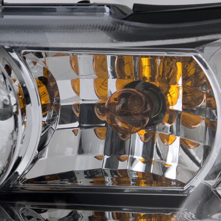 Uzooka Chrome Halogen Headlights Pair For Ford Crown Victoria (1998-2011) - DOT/SAE Certified