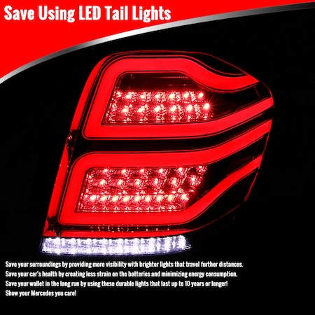 Spec-D Tuning 06-11 Mercedes Benz W164 Ml Class LED Tail Lights Red ...