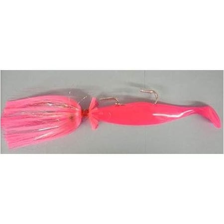 Blue Water Candy Rock Fish Mojo Lure – 8 Oz & 4 Oz Tandem Parachute Rig With 9-Inch Shad
