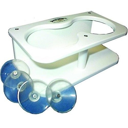 Deep Blue Side Mount Double Drink Binocular Holder WSuction Cup