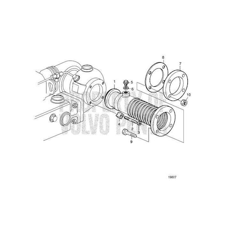 Volvo Penta Exhaust Pipe ExtensiV2 3586482 | Zoro