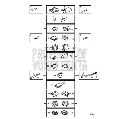 Volvo Penta Cable Terminal 948289 | Zoro