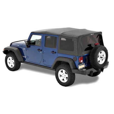 Bestop Black Diamond, Fabric, Without Doors, With Tinted Vinyl Side and ...