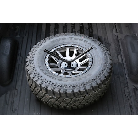 SPARE TIRE CARRIER, SPARE TIRE MOUNT BLACK