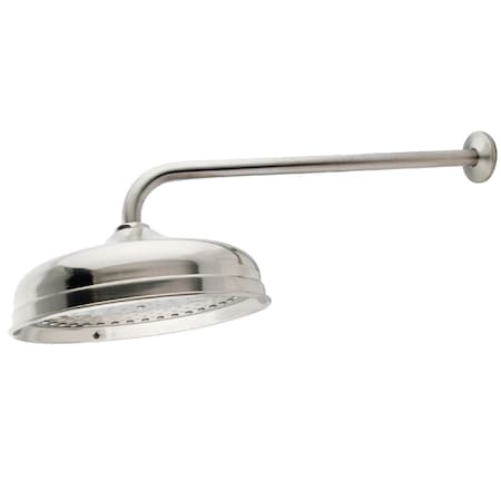 Showerscape K225k18 175 52 10 Showerhead W 17 Shower Arm Brushed Nickel Zoro Com Shower Arm Brushed Nickel Zoro, 18 Inch Shower Arm
