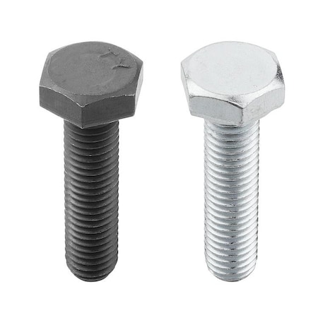 Kipp Class 8.8, M20 Hex Head Cap Screw, Zinc Plated Steel, 120 mm 