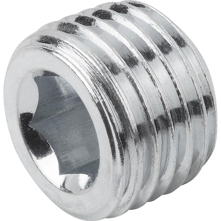 Kipp Screw Plug DIN906 Without Vent, M24X1, 5, Sw=12, Form:A, Steel ...