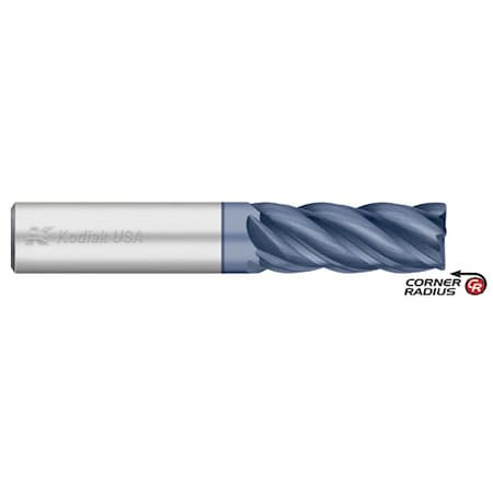 5 Flute Kodiak Cutting Tools KODIAK250243 High Performance VI-Pro Variable Solid Carbide Index End Mill 1 Length of Cut USA Made 2-1/2 Overall Length 3/8 Shank Alcro-Max Coated .030 Corner Radius 5 Flute Kodiak Cutting Tools KODIAK250243 High Performance VI-Pro Variable Solid Carbide Index End Mill 1 Length of Cut USA Made 2-1/2 Overall Length 3/8 Shank Alcro-Max Coated .030 Corner Radius