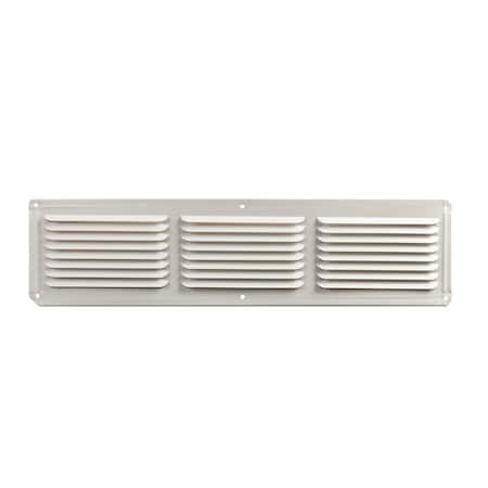 Gaf Master Flow 16 in. x 4 in. Aluminum Under Eave Soffit Vent in White ...