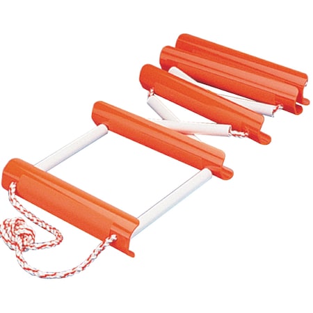 SeaDog 582501 Portable Emergency 5 Step Boarding Ladder, Polycarbonate & Nylon Rope
