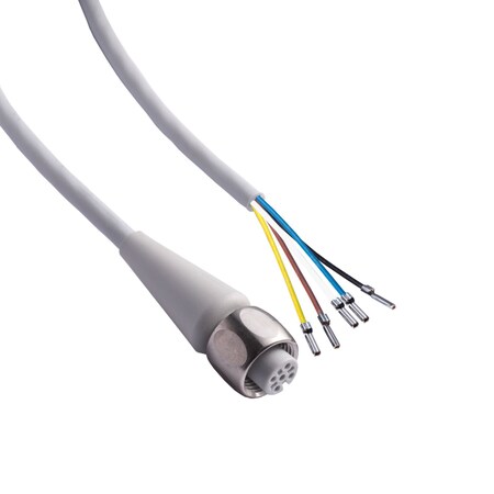 Led2Work Sensor cable for F+B, 5 m 16, 4 ft., open/M12 socket, A-type encoded 201100-10