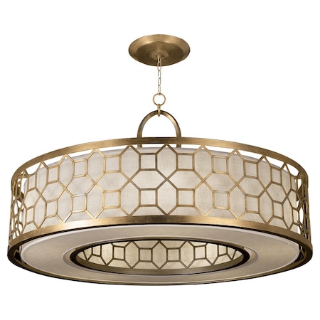 Curated visual reference: Picture Idea: Fine Art Lamps Allegretto Drum Shade Pendant Round 5 Light
