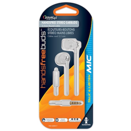 Power Up! Stereo Headset w/ mic - White 192-520417 | Zoro 