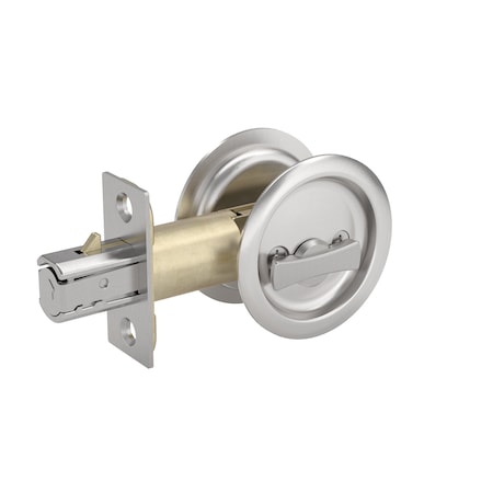 Richelieu 2 716inch 62 mm Round Pocket Door Privacy Pull, Brushed Nickel 17RNB42