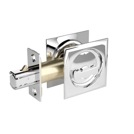 Richelieu 2 716inch 62 mm Square Pocket Door Privacy Pull, Chrome 17SC42