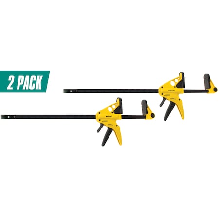 Wolfcraft Quick-Release 36 in. One-Hand Bar Clamp and 44 in. Spreader, PK2 3451406