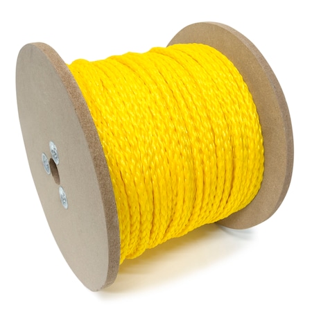 Kingcord 5/16 in. x 600 ft. Yellow Hollow Core Polypropylene Barrier Rope 401311