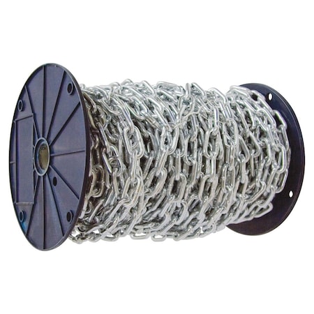 Kingchain 1/8 in. x 100 ft. Grade 30 Proof Coil Chain Zinc Plated 530512