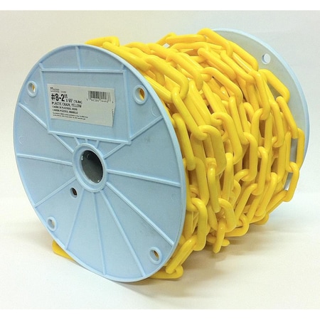 Kingchain 2 in. x 65 ft. Light-Duty Yellow Plastic Barrier Chain 544462