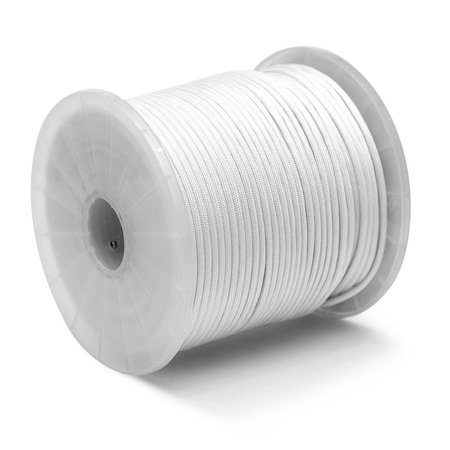 Kingcord 5/32 in. x 400 ft. White Nylon Paracord 550 Rope - Type III Mil-Spec 644631TV