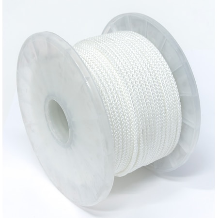 Kingcord (#5.5) 11/64 in. x 200 ft. White Nylon Diamond Braid Starter Cord 644891TV