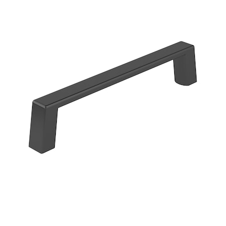 Richelieu Eglinton Collection 4-inch (102 mm) Matte Black Modern Rectangular Cabinet Pull BP1076900