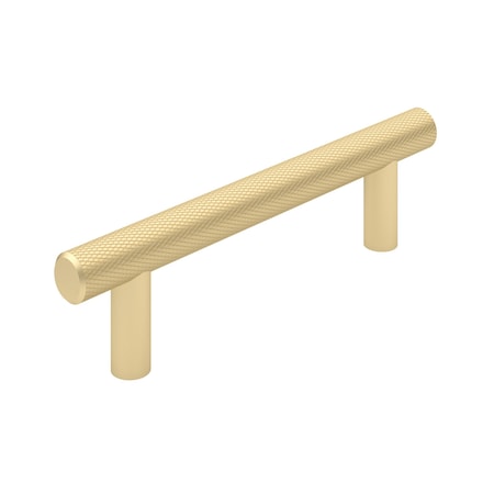 Richelieu 3 3/4-inch (96 mm) Center to Center Satin Brass Contemporary Cabinet Pull BP306096160