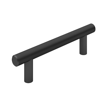 Richelieu 3 3/4-inch (96 mm) Center to Center Matte Black Contemporary Cabinet Pull BP306096900