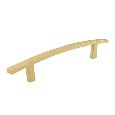 Richelieu Padova Collection 5 1/16-inch (128 mm) Satin Brass Transitional Rectangular Cabinet Bar Pull BP650128160