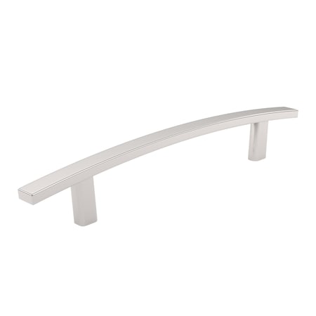 Richelieu Padova Collection 5 1/16-inch (128 mm) Polished Nickel Transitional Rectangular Cabinet Bar Pull BP650128180