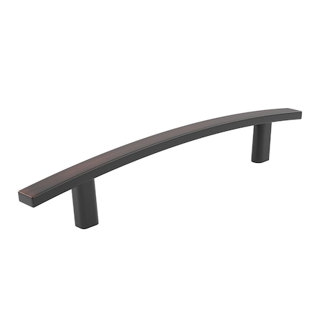 Richelieu 5 1/16-inch (128 mm) Brushed Oil-Rubbed Bronze Transitional Rectangular Cabinet Bar Pull BP650128BORB