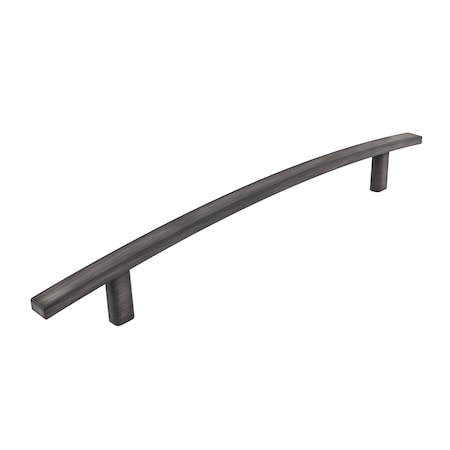 Richelieu Padova Collection 7 9/16-inch (192 mm) Antique Nickel Transitional Rectangular Cabinet Bar Pull BP650192143