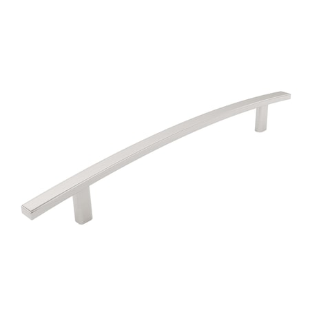 Richelieu Padova Collection 7 9/16-inch (192 mm) Brushed Nickel Transitional Rectangular Cabinet Bar Pull BP650192195