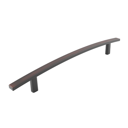 Richelieu 7 9/16-inch (192 mm) Brushed Oil-Rubbed Bronze Transitional Rectangular Cabinet Bar Pull BP650192BORB