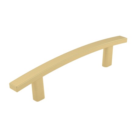 Richelieu 3 3/4 in (96 mm) Center-to-Center Satin Brass Transitional Cabinet Pull BP65096160