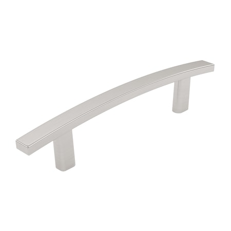 Richelieu Padova Collection 3 3/4-inch (96 mm) Brushed Nickel Transitional Rectangular Cabinet Bar Pull BP65096195