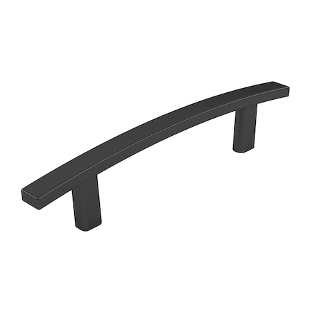Richelieu Padova Collection 3 3/4-inch (96 mm) Matte Black Transitional Rectangular Cabinet Bar Pull BP65096900