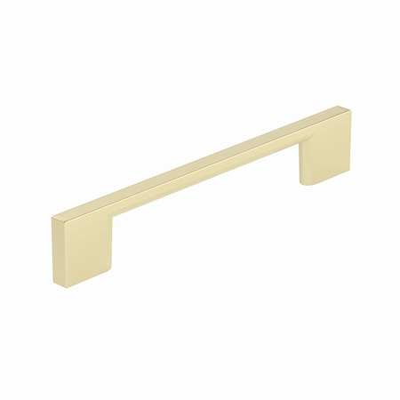 Richelieu 5 1/16 in (128 mm) Center-to-Center Satin Brass Contemporary Drawer Pull BP8160128160