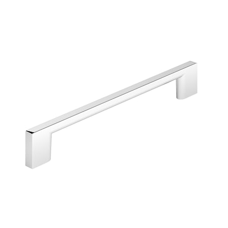 Richelieu 6 5/16 in (160 mm) Center-to-Center Chrome Contemporary Drawer Pull BP8160160140