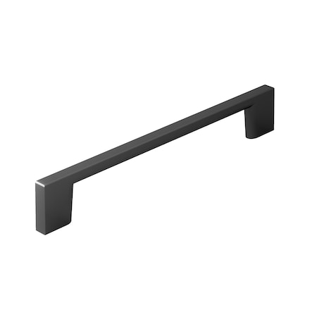 Richelieu 6 5/16 in (160 mm) Center-to-Center Matte Black Contemporary Cabinet Pull BP8160160900