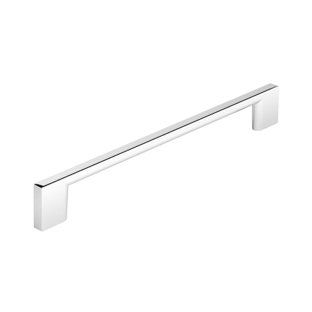 Richelieu 7 9/16 in (192 mm) Center-to-Center Chrome Contemporary Drawer Pull BP8160192140
