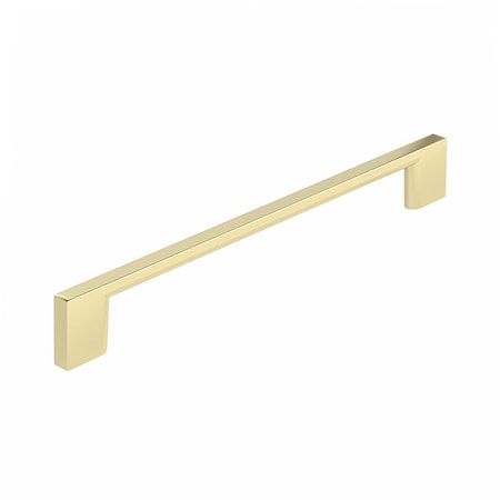 Richelieu 7 9/16 in (192 mm) Center-to-Center Satin Brass Contemporary Drawer Pull BP8160192160