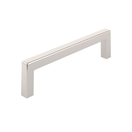 Richelieu Lambton Collection 5 1/16-inch (128 mm) Polished Nickel Modern Rectangular Cabinet Pull BP873128180