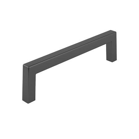 Richelieu Lambton Collection 5 1/16-inch (128 mm) Matte Black Modern Rectangular Cabinet Pull BP873128900