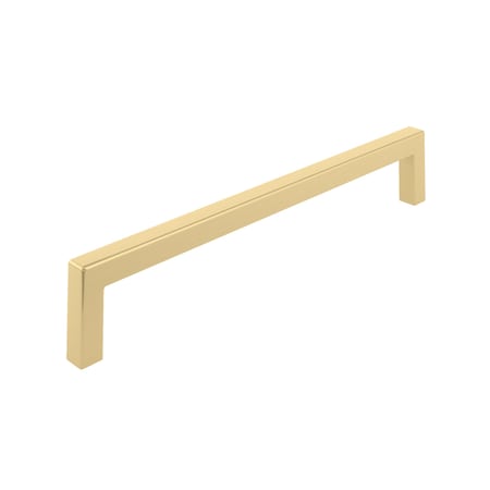 Richelieu Lambton Collection 7 9/16-inch (192 mm) Satin Brass Modern Rectangular Cabinet Pull BP873192160