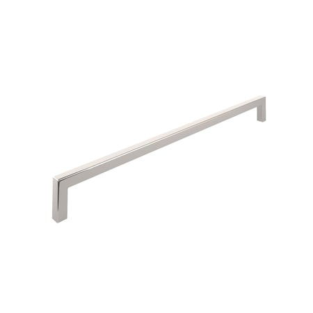 Richelieu Lambton Collection 12 5/8-inch (320 mm) Polished Nickel Modern Rectangular Cabinet Pull BP873320180
