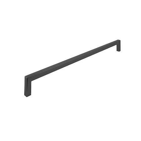 Richelieu Lambton Collection 12 5/8-inch (320 mm) Matte Black Modern Rectangular Cabinet Pull BP873320900