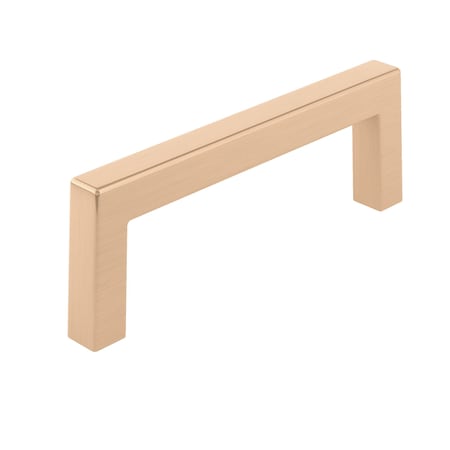 Richelieu Lambton Collection 3 3/4-inch (96 mm) Champagne Bronze Modern Rectangular Cabinet Pull BP87396CHBRZ